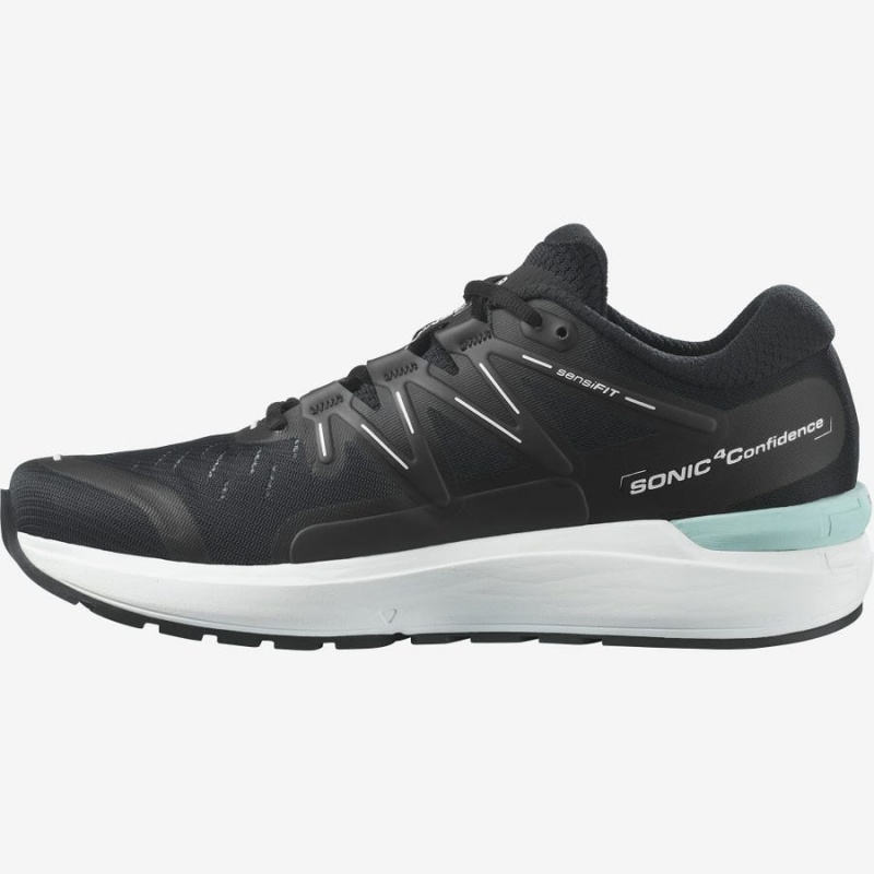 Zapatillas Running Salomon SONIC 4 Confidence Hombre Negras Blancas | EC2147LIS