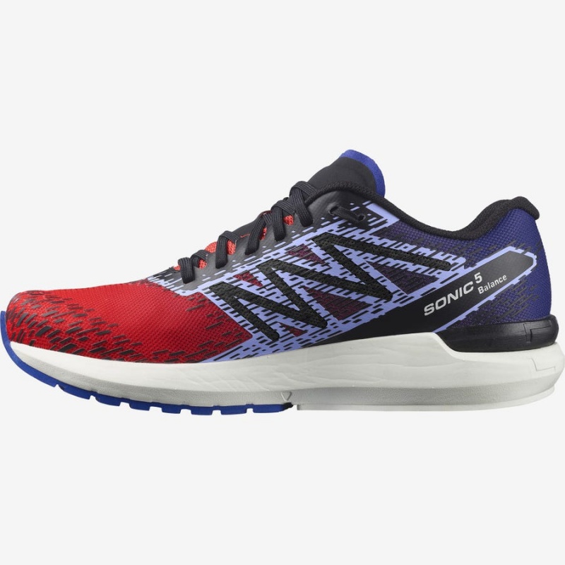 Zapatillas Running Salomon SONIC 5 BALANCE Hombre Rojas Azules | EC2159TCE