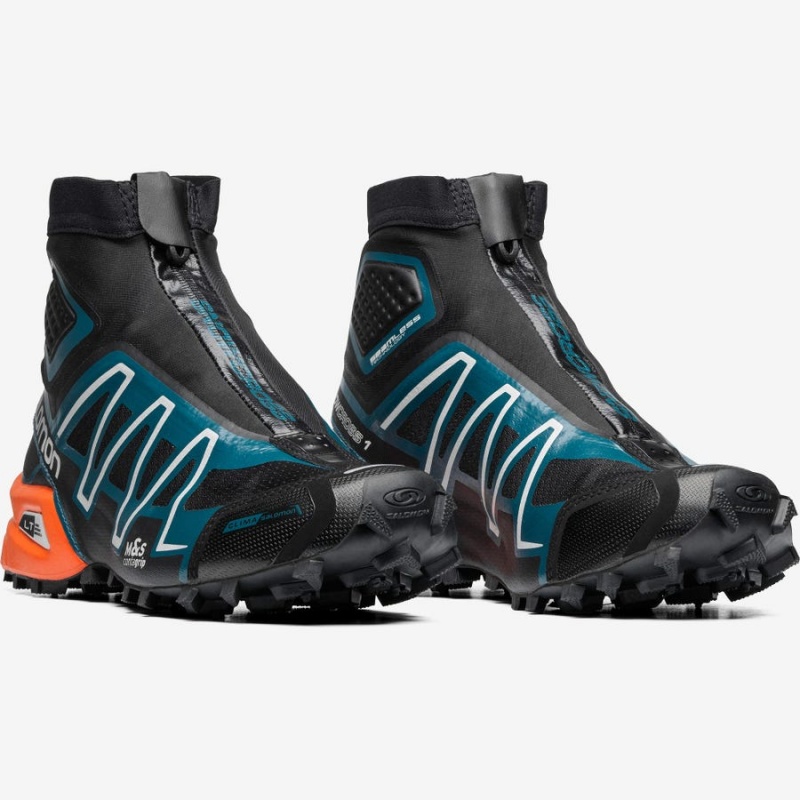 Zapatillas Salomon SNOWCROSS ADVANCED Hombre Negras Azules Naranjas | EC2182WNB