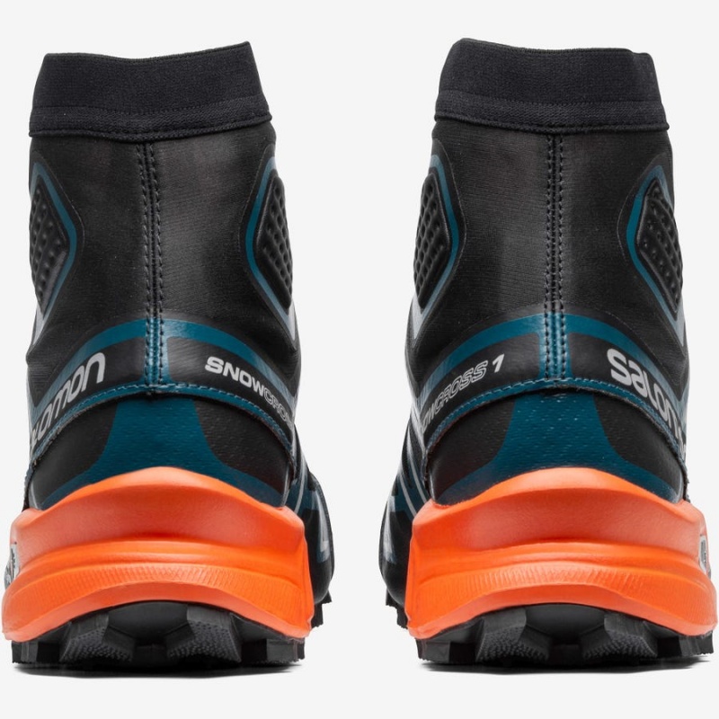 Zapatillas Salomon SNOWCROSS ADVANCED Hombre Negras Azules Naranjas | EC2182WNB