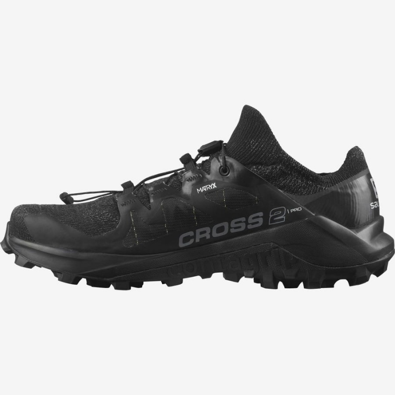 Zapatillas Trail Running Salomon CROSS PRO 2 Hombre Negras | EC2095SGL