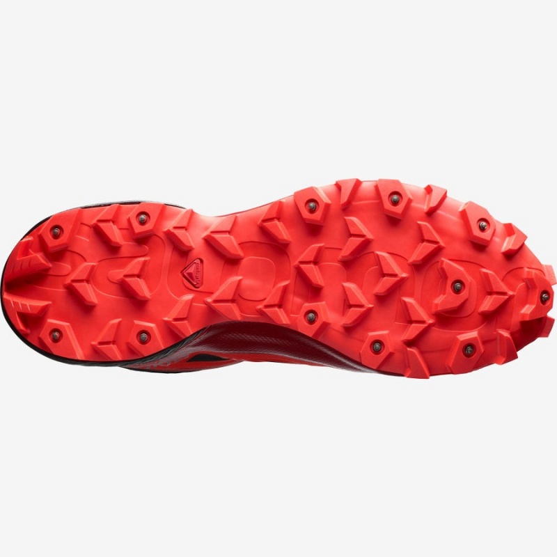 Zapatillas Trail Running Salomon SNOWSPIKE CLIMASALOMON™ WATERPROOF Mujer Negras Rojas | EC2879JPQ