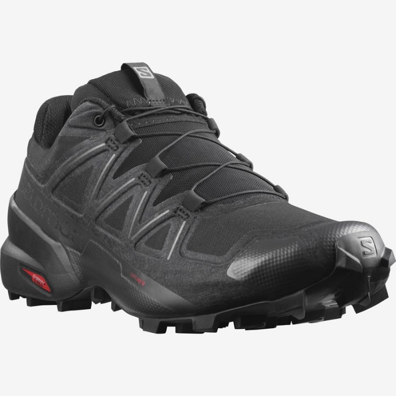 Zapatillas Trail Running Salomon SPEEDCROSS 5 Hombre Negras Negras | EC2109MQZ