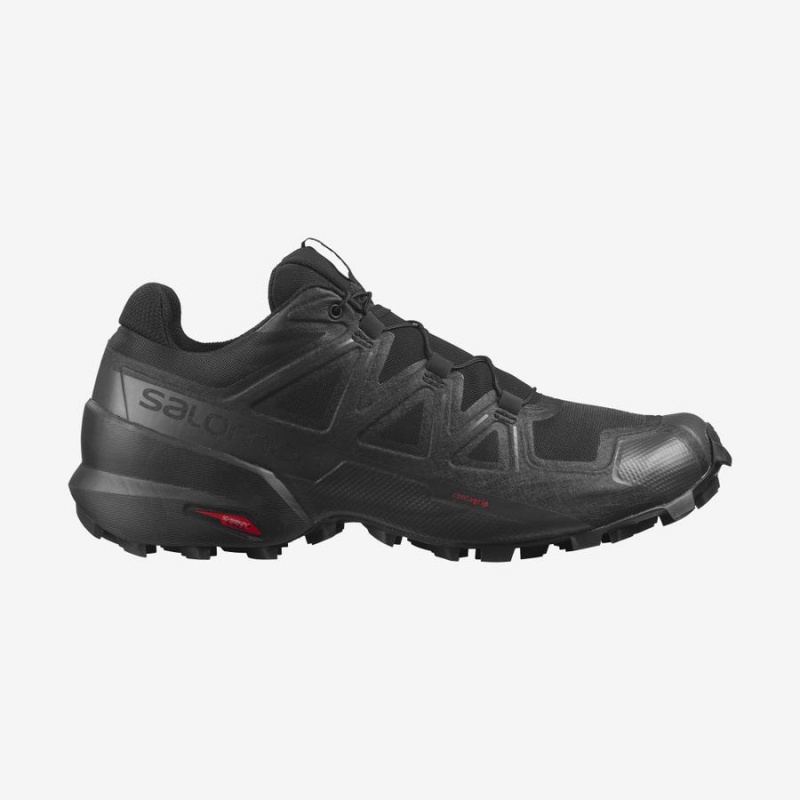 Zapatillas Trail Running Salomon SPEEDCROSS 5 Hombre Negras Negras | EC2109MQZ