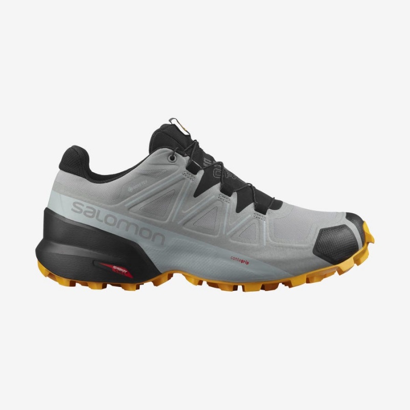 Zapatillas Trail Running Salomon SPEEDCROSS 5 GORE-TEX Hombre Negras Gris | EC2116UZG