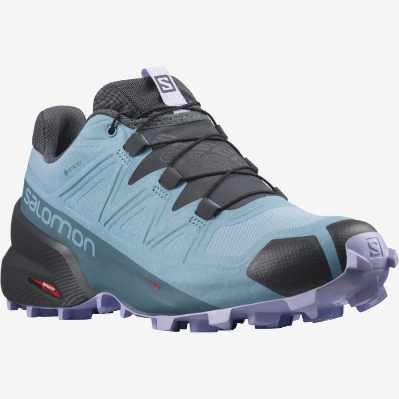 Zapatillas Trail Running Salomon SPEEDCROSS 5 GORE-TEX Mujer Azules | EC2867YXF