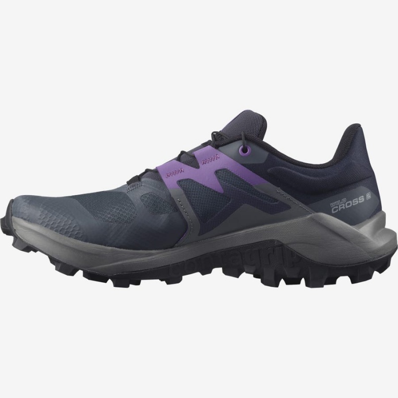 Zapatillas Trail Running Salomon WILDCROSS 2 Mujer Moradas | EC2845JPQ