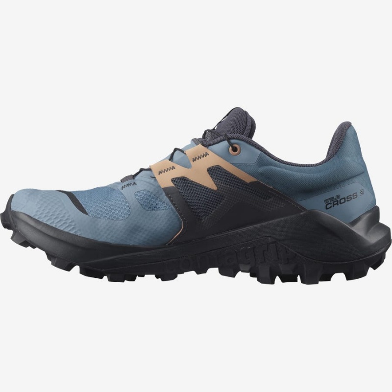 Zapatillas Trail Running Salomon WILDCROSS 2 GORE-TEX Mujer Azules | EC2856XYU