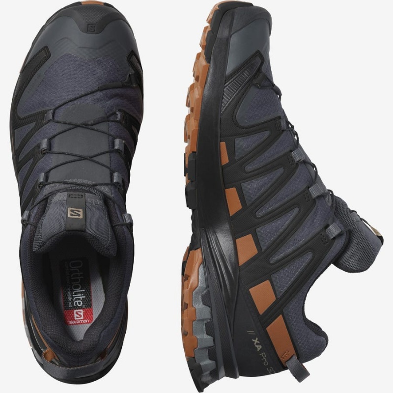 Zapatillas Trail Running Salomon XA PRO 3D v8 GORE-TEX Hombre Plateadas | EC2117ILH