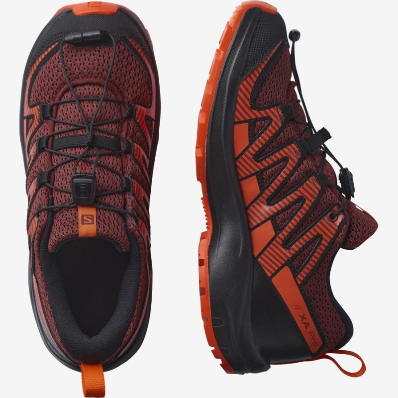 Zapatillas Trail Running Salomon XA PRO V8 Niños Naranjas | EC3593RVD