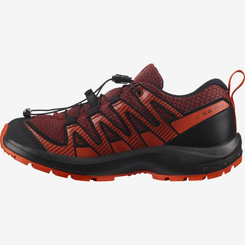 Zapatillas Trail Running Salomon XA PRO V8 Niños Naranjas | EC3593RVD