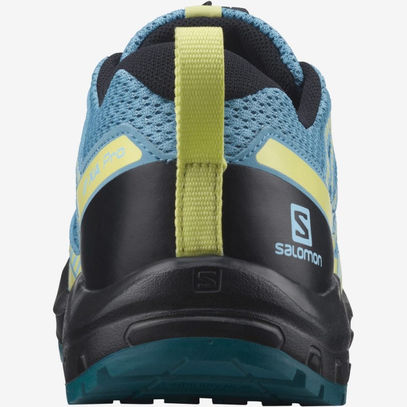 Zapatillas Trail Running Salomon XA PRO V8 Niños Azules | EC3594TCE