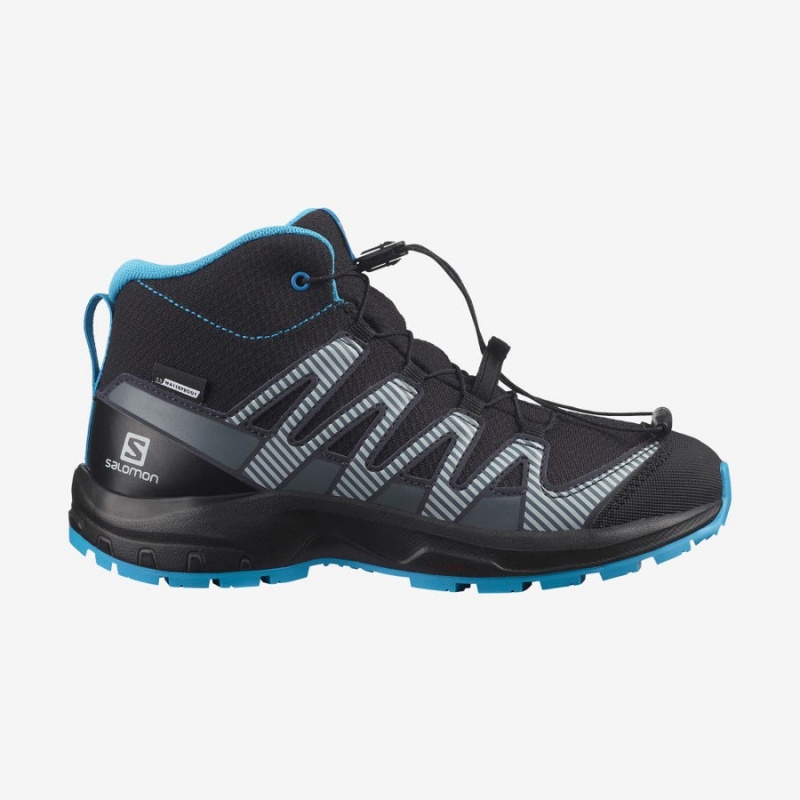 Zapatillas Trail Running Salomon XA PRO V8 MID CLIMASALOMON™ WATERPROOF Niños Negras | EC3597ILH