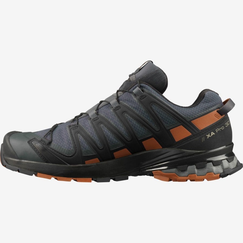 Zapatillas Trail Running Salomon XA PRO 3D V8 GORE-TEX WIDE Hombre Negras | EC2088TCE