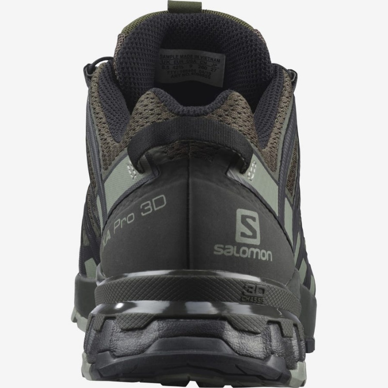 Zapatillas Trail Running Salomon XA PRO 3D V8 WIDE Hombre Moradas Gris | EC2096DFM