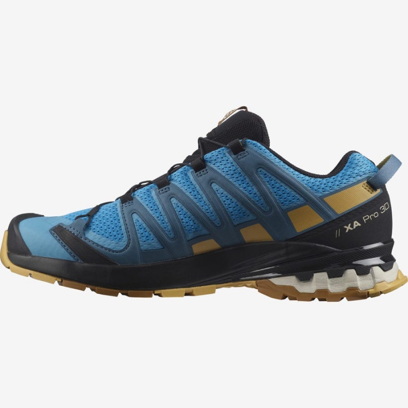 Zapatillas Trail Running Salomon XA PRO 3D v8 Hombre Azules | EC2098GSO