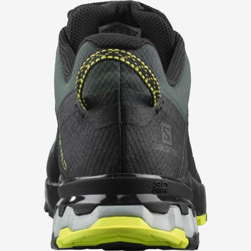 Zapatillas Trail Running Salomon XA WILD GORE-TEX Hombre Negras Verde Oliva | EC2124FDN