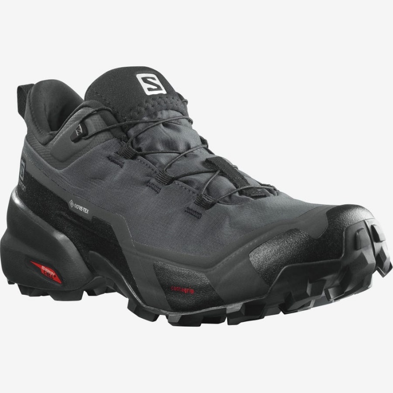 Zapatillas de Senderismo Salomon CROSS HIKE GORE-TEX Hombre Negras | EC2016RVD