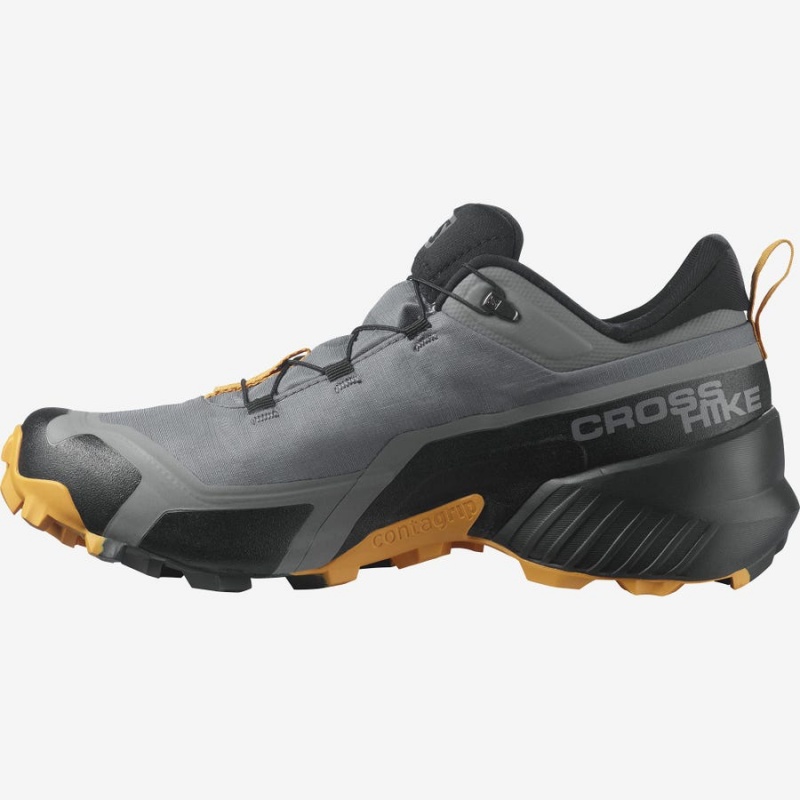 Zapatillas de Senderismo Salomon CROSS HIKE GORE-TEX Hombre Gris | EC2017TCE