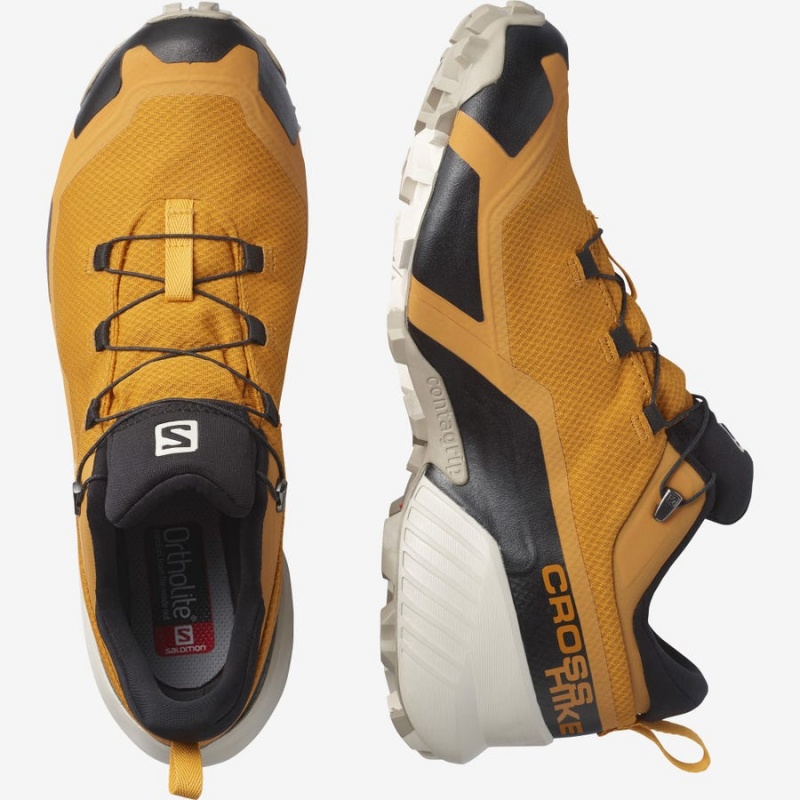 Zapatillas de Senderismo Salomon CROSS HIKE GORE-TEX Hombre Naranjas | EC2018YXF