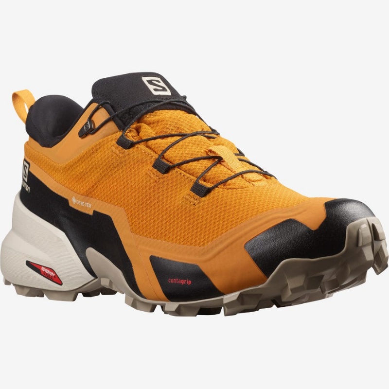 Zapatillas de Senderismo Salomon CROSS HIKE GORE-TEX Hombre Naranjas | EC2018YXF