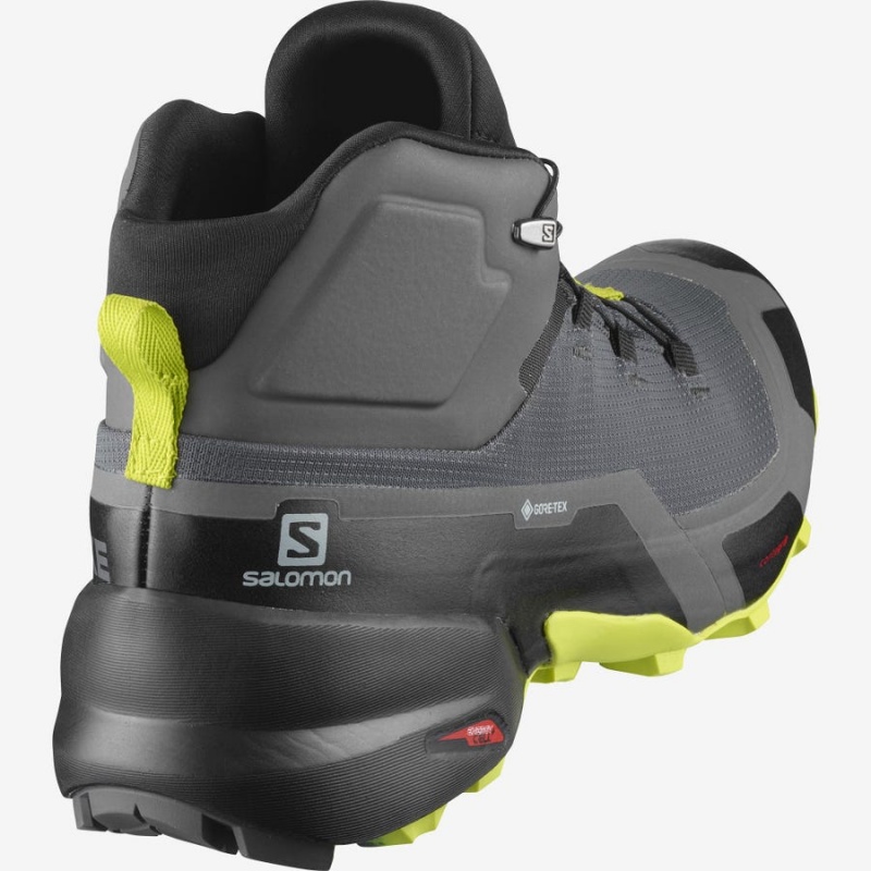 Zapatillas de Senderismo Salomon CROSS HIKE MID GORE-TEX Hombre Gris | EC2059ZUT