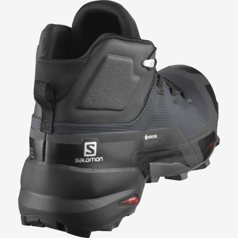 Zapatillas de Senderismo Salomon CROSS HIKE MID GORE-TEX Hombre Gris Negras | EC2060XYU