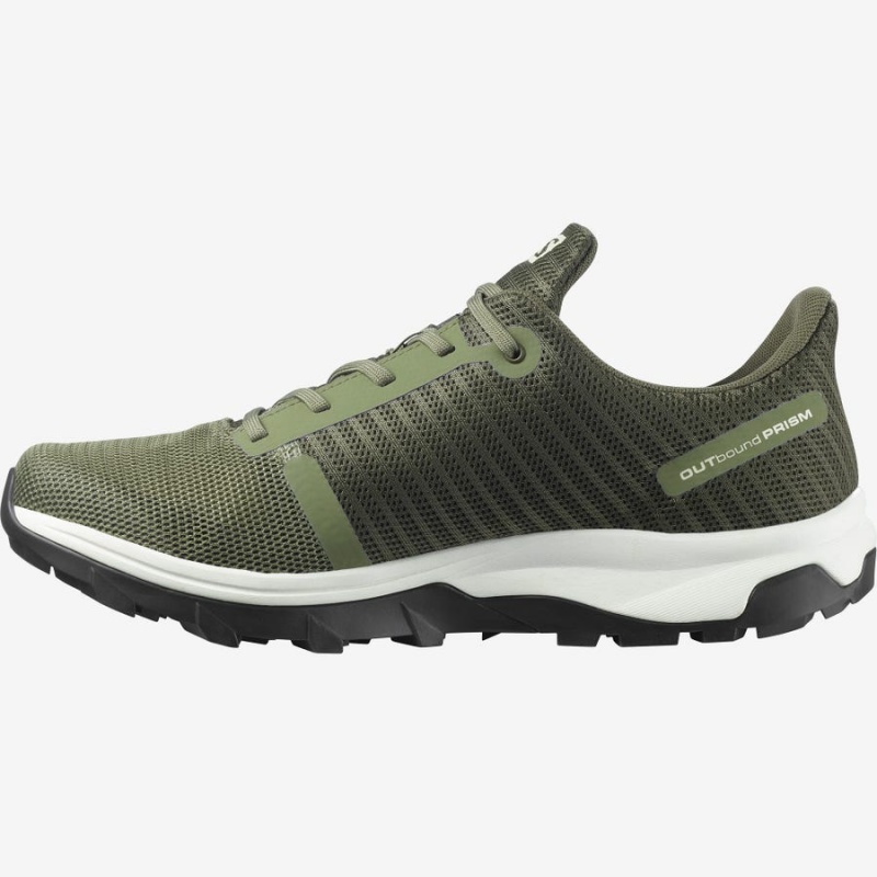 Zapatillas de Senderismo Salomon OUTBOUND PRISM GORE-TEX Hombre Verde Oliva | EC2054GSO