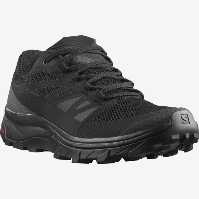 Zapatillas de Senderismo Salomon OUTLINE GORE-TEX Hombre Negras Negras | EC2026FDN