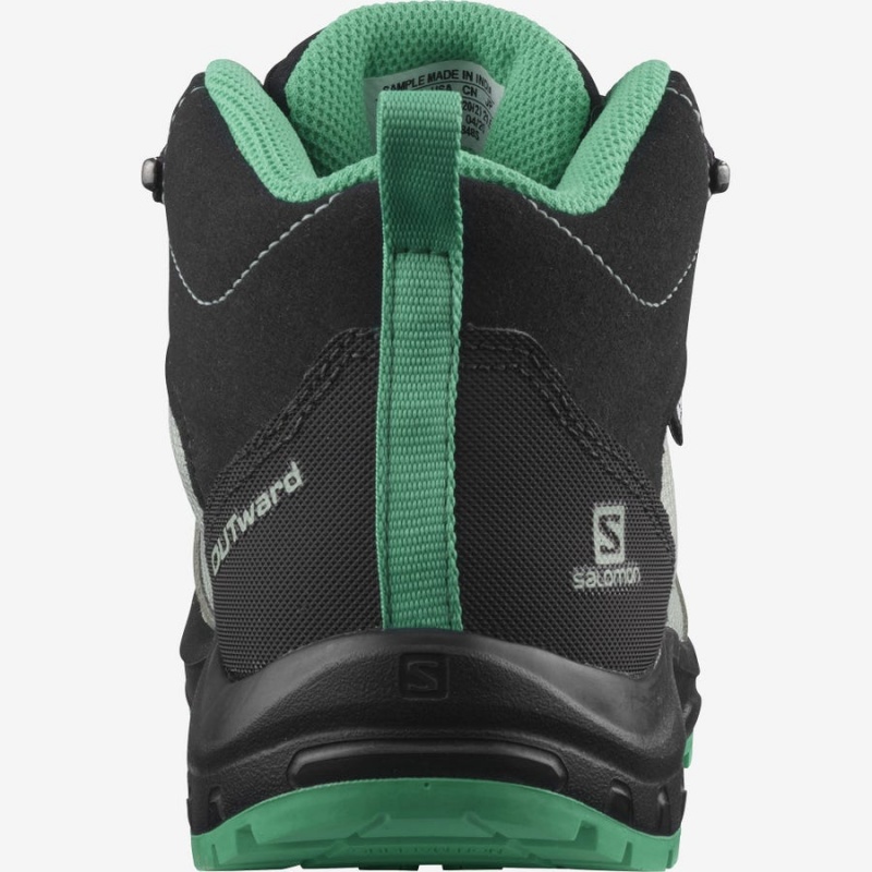 Zapatillas de Senderismo Salomon OUTWARD CLIMASALOMON™ WATERPROOF Niños Verde Menta | EC3585CTV