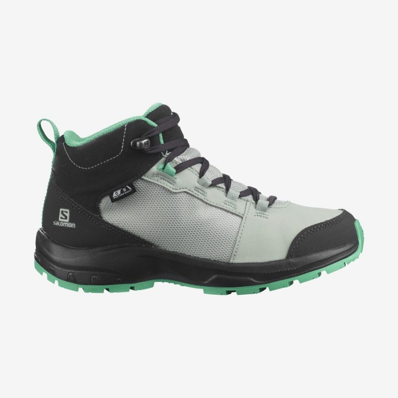 Zapatillas de Senderismo Salomon OUTWARD CLIMASALOMON™ WATERPROOF Niños Verde Menta | EC3585CTV