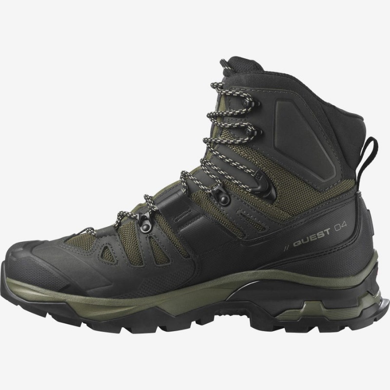 Zapatillas de Senderismo Salomon QUEST 4 GORE-TEX Hombre Verde Oliva | EC2062VRW