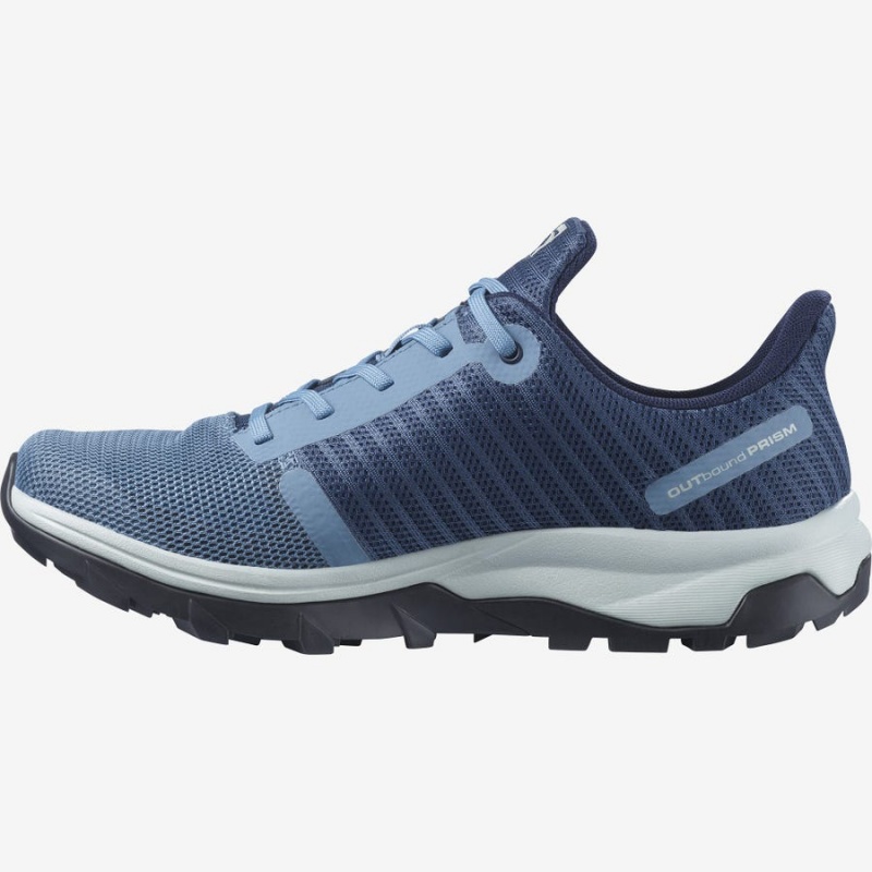 Zapatillas de Senderismo Salomon WoOUTBOUND PRISM GORE-TEX Mujer Azules | EC2781VRW