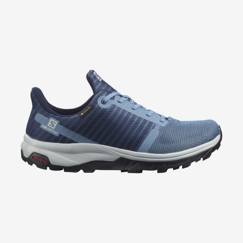 Zapatillas de Senderismo Salomon WoOUTBOUND PRISM GORE-TEX Mujer Azules | EC2781VRW