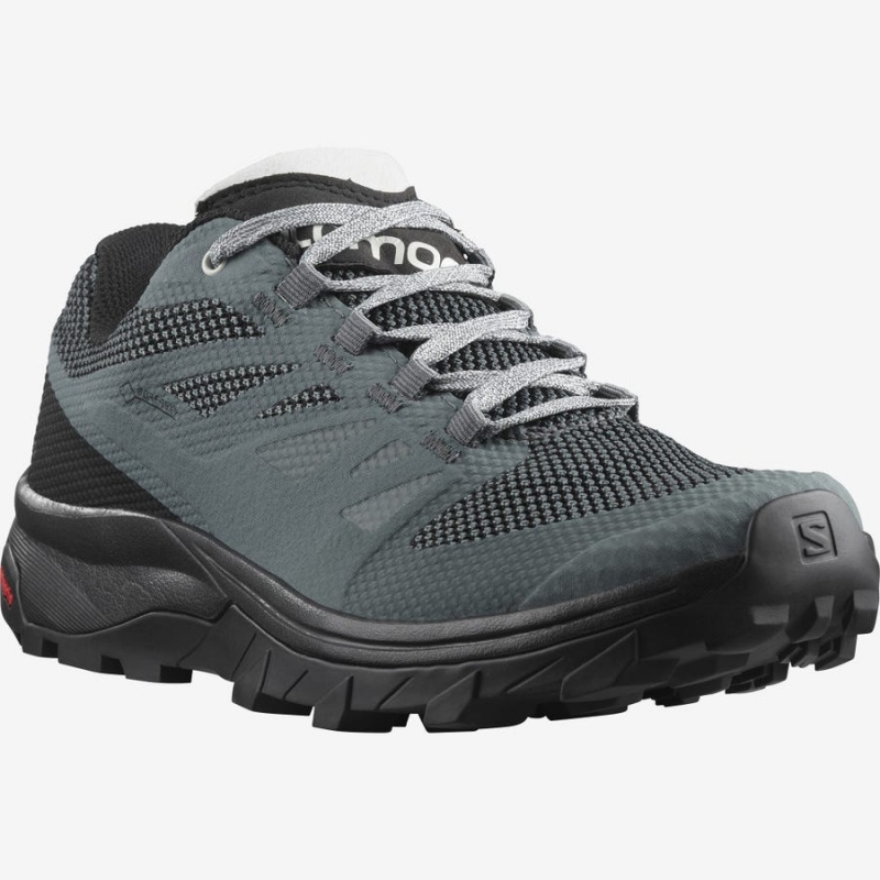 Zapatillas de Senderismo Salomon WoOUTLINE GORE-TEX Mujer Gris | EC2828KOR