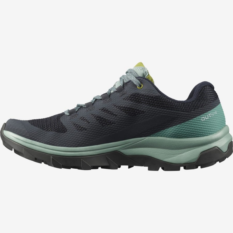 Zapatillas de Senderismo Salomon WoOUTLINE GORE-TEX Mujer Negras Verde | EC2829LIS