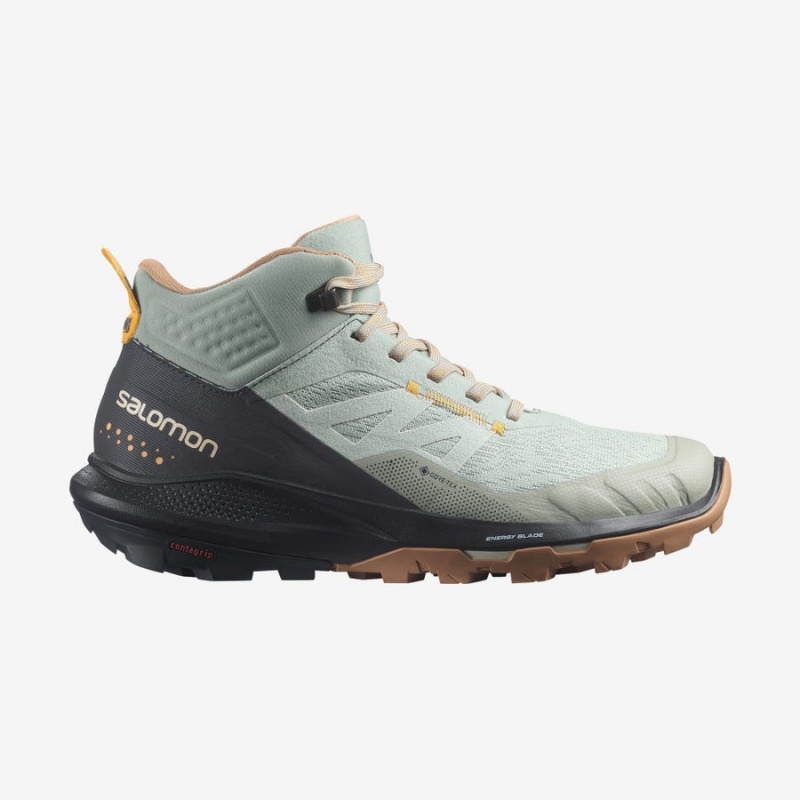 Zapatillas de Senderismo Salomon WoOUTPULSE MID GORE-TEX Mujer Verde Menta | EC2839AHK