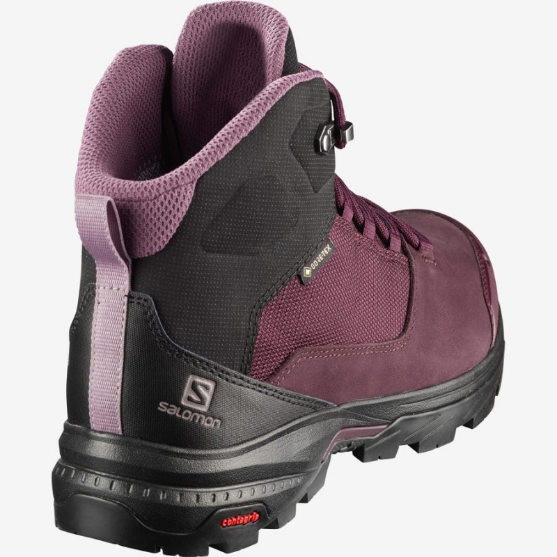 Zapatillas de Senderismo Salomon WoOUTWARD GORE-TEX Mujer Rojas | EC2788SGL