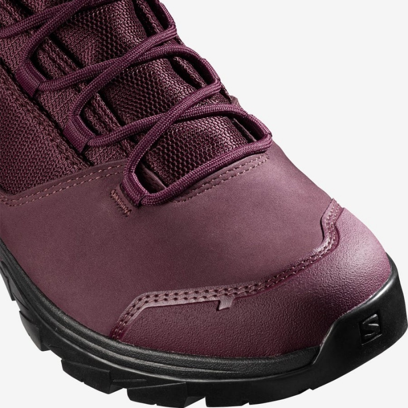 Zapatillas de Senderismo Salomon WoOUTWARD GORE-TEX Mujer Rojas | EC2788SGL