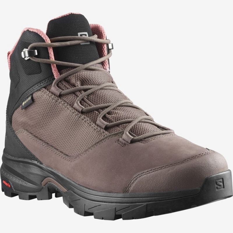 Zapatillas de Senderismo Salomon WoOUTWARD GORE-TEX Mujer Marrones | EC2789DFM