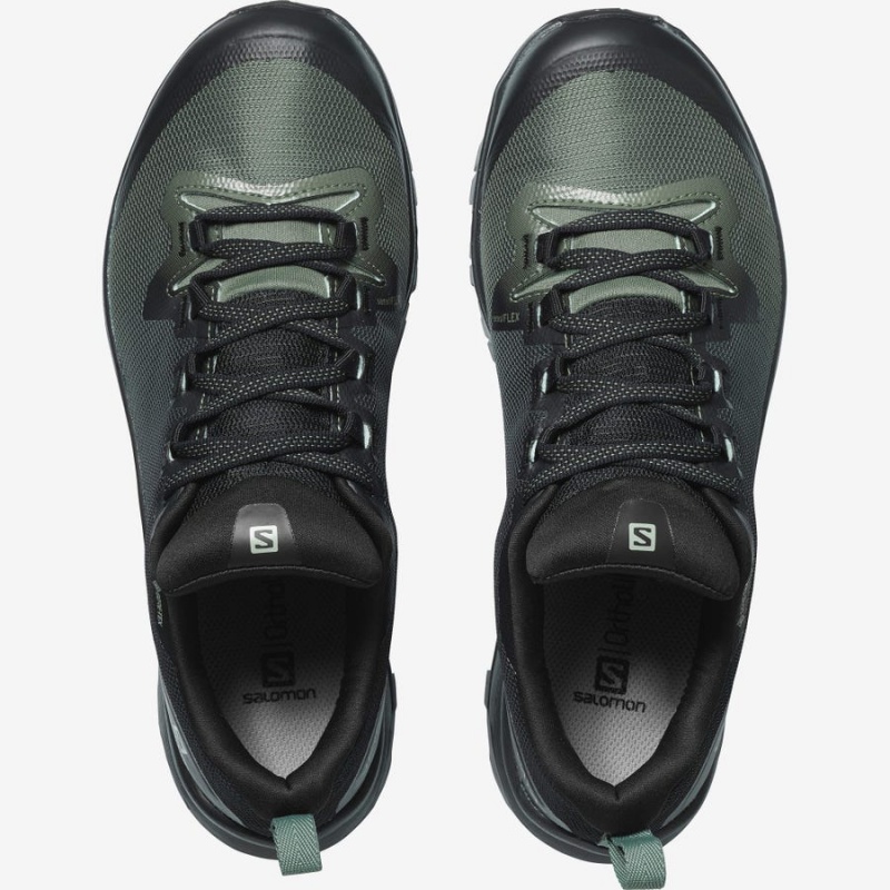 Zapatillas de Senderismo Salomon WoVAYA GORE-TEX Mujer Negras Verde Oliva | EC2783NWY