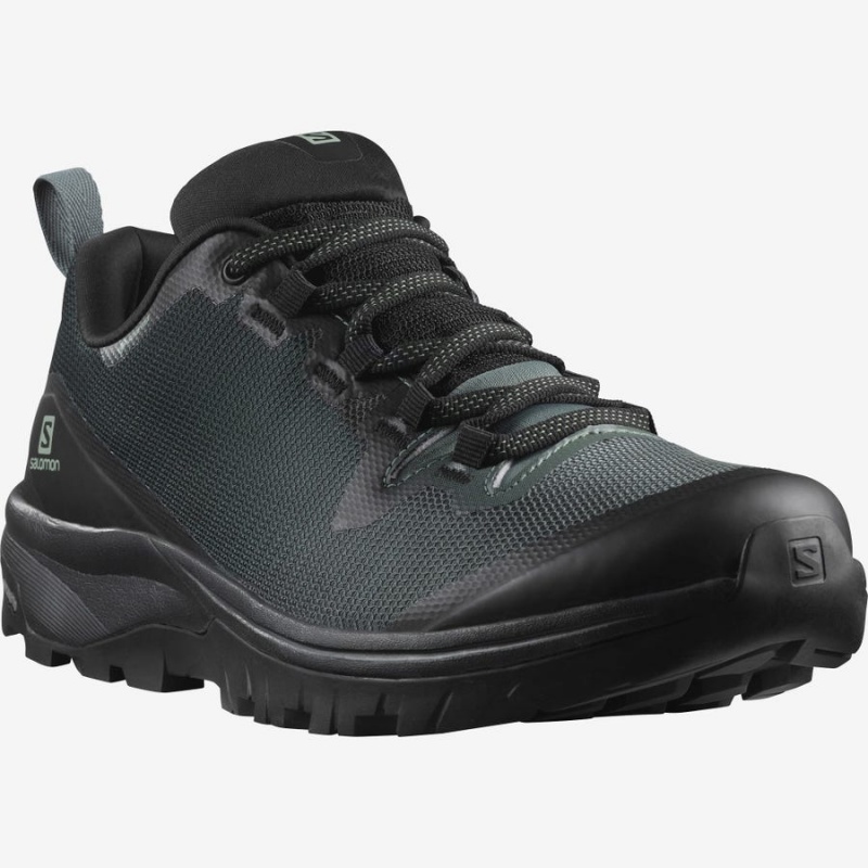 Zapatillas de Senderismo Salomon WoVAYA GORE-TEX Mujer Negras Verde Oliva | EC2783NWY