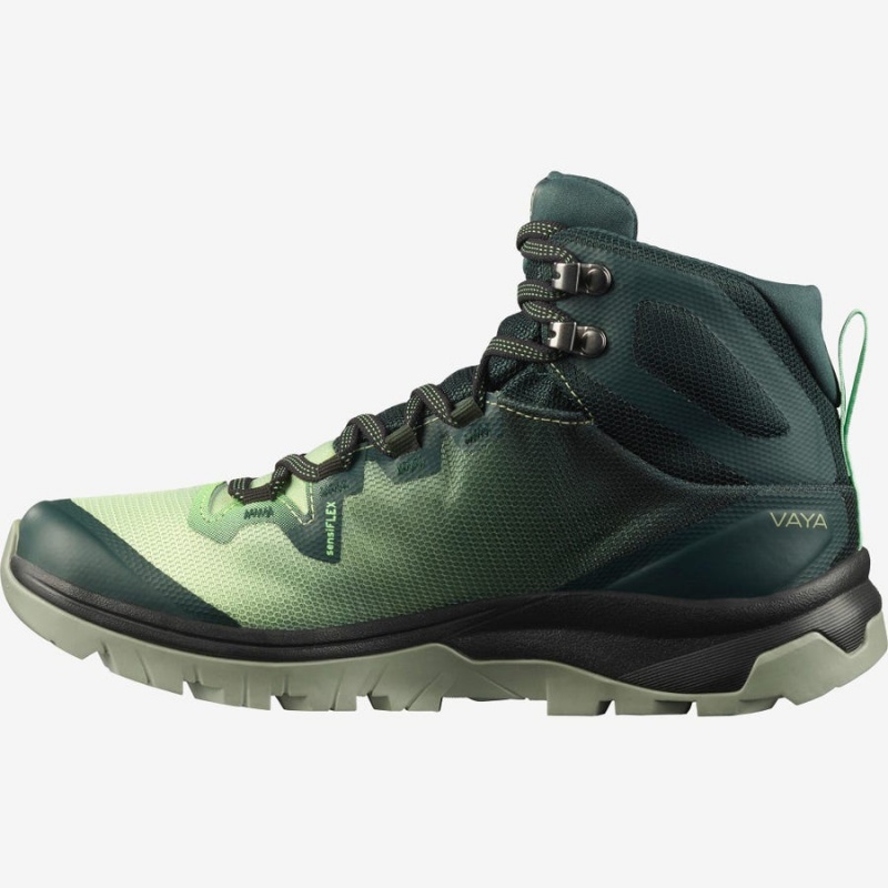 Zapatillas de Senderismo Salomon WoVAYA MID GORE-TEX Mujer Verde | EC2822SGL