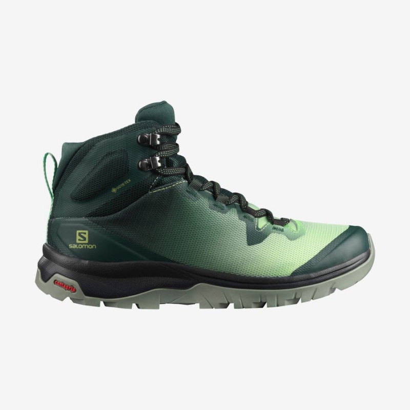 Zapatillas de Senderismo Salomon WoVAYA MID GORE-TEX Mujer Verde | EC2822SGL