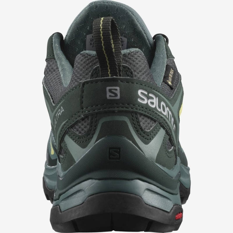 Zapatillas de Senderismo Salomon WoX ULTRA 3 GORE-TEX Mujer Verde | EC2793JPQ