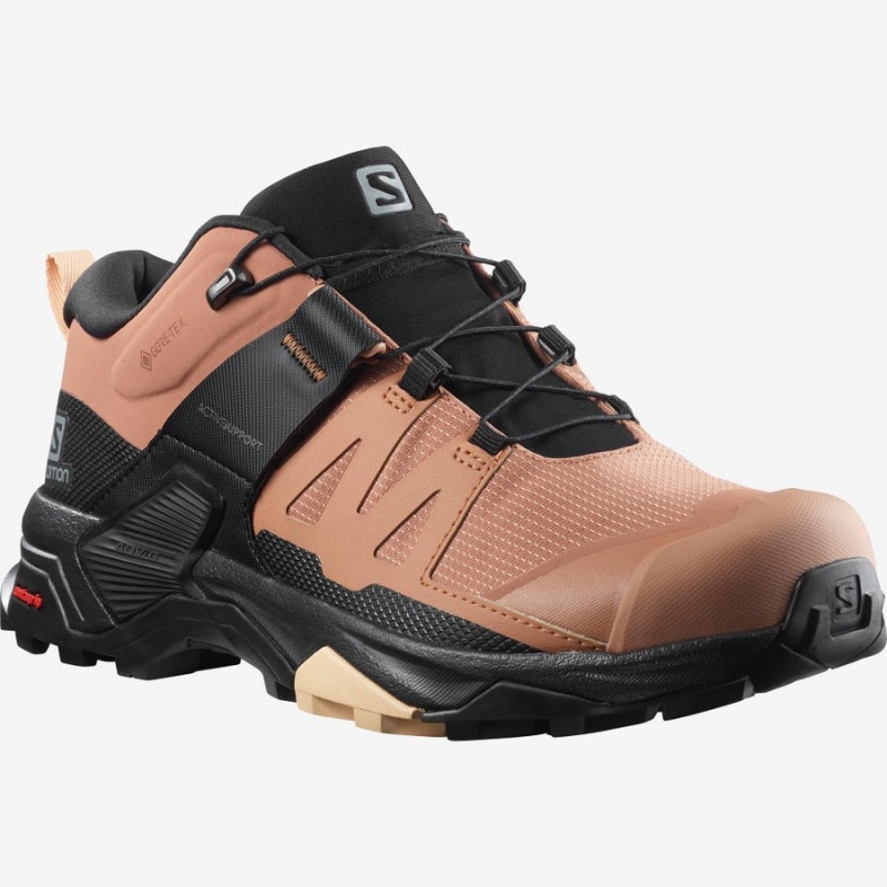 Zapatillas de Senderismo Salomon WoX ULTRA 4 GORE-TEX Mujer Marrones | EC2799HAP