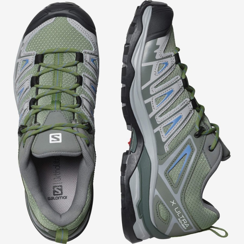 Zapatillas de Senderismo Salomon WoX ULTRA PIONEER Mujer Verde Gris | EC2821AHK