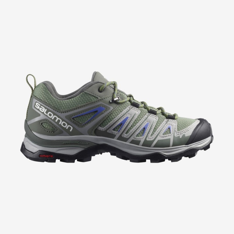 Zapatillas de Senderismo Salomon WoX ULTRA PIONEER Mujer Verde Gris | EC2821AHK