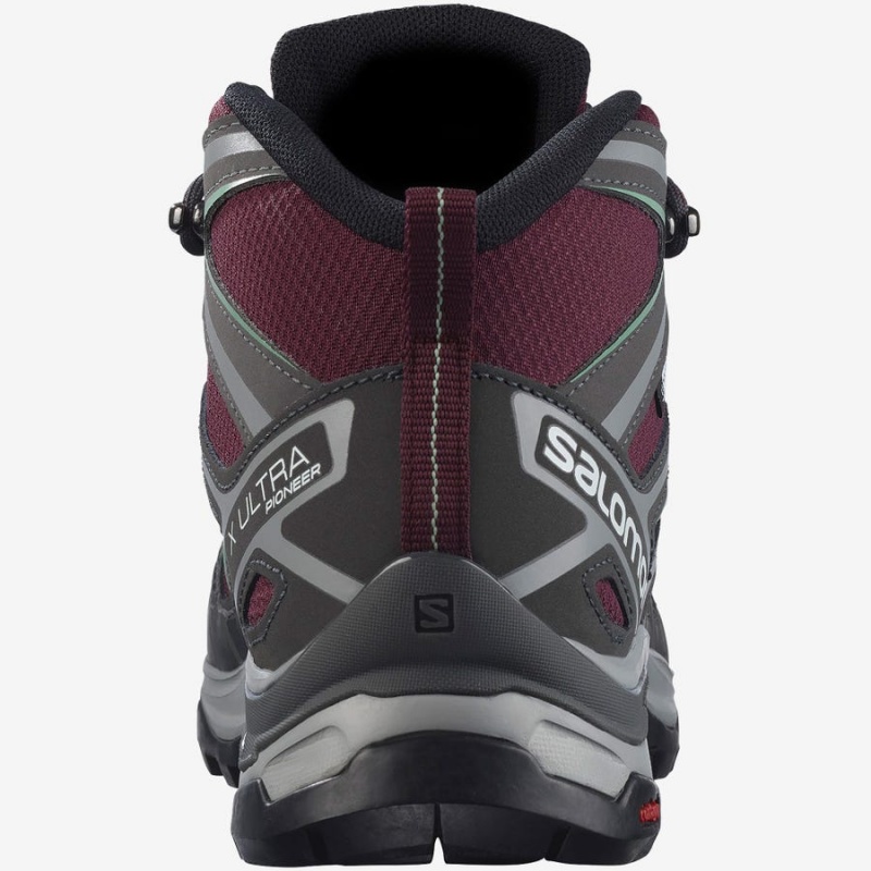 Zapatillas de Senderismo Salomon WoX ULTRA PIONEER MID CLIMASALOMON™ WATERPROOF Mujer Rojas | EC2832CTV