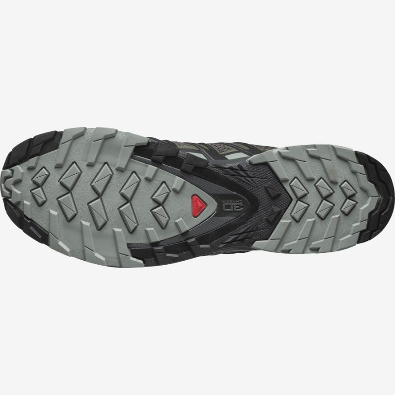 Zapatillas de Senderismo Salomon XA PRO 3D v8 Hombre Negras Verde Oliva | EC2011NWY